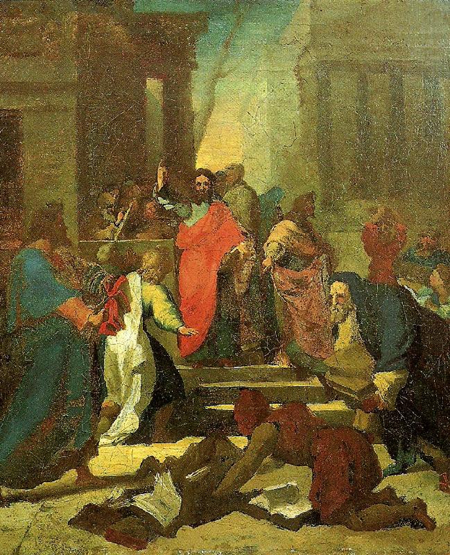 Theodore   Gericault la predication de saint paul a ephese china oil painting image